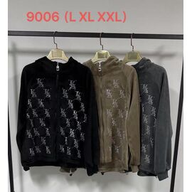 Кофта спортивна жіноча 9006 khaki р.L-2XL "Saint Wish" недорого оптом від прямого постачальника