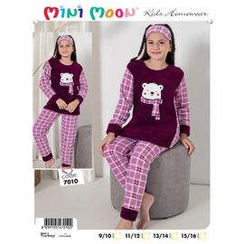 Фотография Пижама детская тёплая на девочку 7010 pink р.9-16 "Disneyopt kids" недорого оптом от прямого поставщика