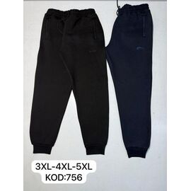 Штани спортивні чоловічі утеплені 756 navy р.3XL-5XL "Newe Esto" недорого оптом від прямого постачальника