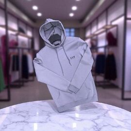 Фотография Худи мужской NE59 grey р.S-2XL "Newe Esto" недорого оптом от прямого поставщика