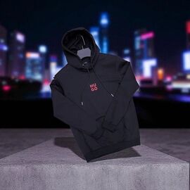 Фотография Худи мужской NE62 black р.S-2XL "Newe Esto" недорого оптом от прямого поставщика