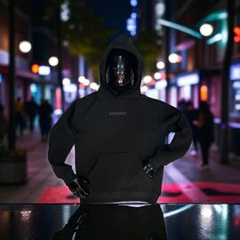 Фотография Худи мужской NE79 black р.M-2XL "Newe Esto" недорого оптом от прямого поставщика