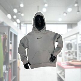 Фотография Худи мужской NE80 grey р.M-2XL "Newe Esto" недорого оптом от прямого поставщика