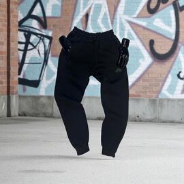 Штани спортивні чоловічі утеплені NE91 black р.M-2XL "Newe Esto" недорого оптом від прямого постачальника