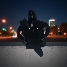 Фотография Костюм спортивный мужской NE182 black р.M-2XL "Newe Esto" недорого оптом от прямого поставщика