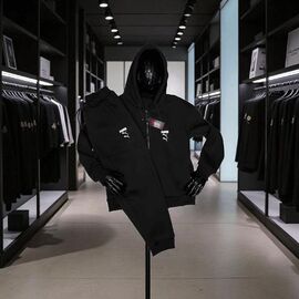 Фотография Костюм спортивный мужской NE218 black р.M-2XL "Newe Esto" недорого оптом от прямого поставщика
