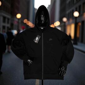 Фотография Кофта спортивная мужская NE262 black р.M-2XL "Newe Esto" недорого оптом от прямого поставщика