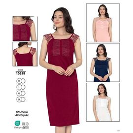 Нічня жіноча 10658 pink р.M-2XL "Cotpark" недорого оптом від прямого постачальника