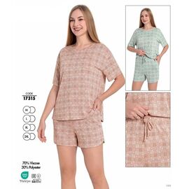 Піжама жіноча 17315 l.green р.M-2XL "Cotpark" недорого оптом від прямого постачальника