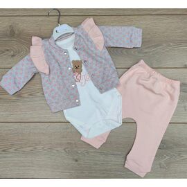 Фотография Костюм детский на девочку 611 peach р.0.3-0.9 "Emir kids" недорого оптом от прямого поставщика