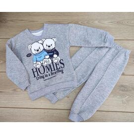 Фотография Костюм детский на мальчика 700 grey р.2-4 "Emir kids" недорого оптом от прямого поставщика