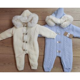 Фотография Комбинезон детский тёплый унисекс 768 l.beige р.0.6-1 "Emir kids" недорого оптом от прямого поставщика