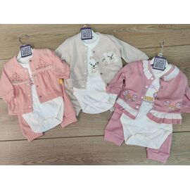 Фотография Костюм детский на девочку 777 beige р.0.3-0.9 "Emir kids" недорого оптом от прямого поставщика