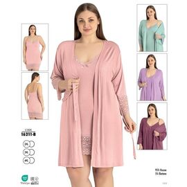 Комплект жіночий 16211B l.green р.2XL-4XL "Cotpark" недорого оптом від прямого постачальника