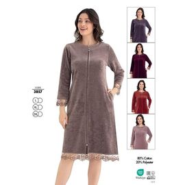 Халат жіночий 3857 violet р.L-2XL "Cotpark" недорого оптом від прямого постачальника