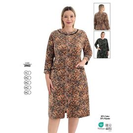 Халат жіночий 3943 green р.XL-5XL "Cotpark" недорого оптом від прямого постачальника