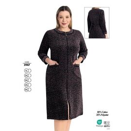 Халат жіночий 3947 black р.XL-5XL "Cotpark" недорого оптом від прямого постачальника