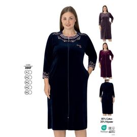 Халат жіночий 3007 black р.XL-5XL "Cotpark" недорого оптом від прямого постачальника