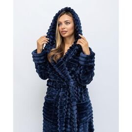 Халат жіночий теплий C5 navy р.M-2XL "Cotpark" недорого оптом від прямого постачальника