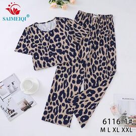 Піжама жіноча 6116-1 beige р.M-2XL "Estima" недорого оптом від прямого постачальника