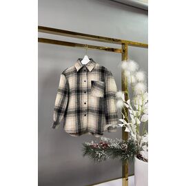 Фотография Рубашка детская тёплая на девочку 110 beige р.116-140 "Safi" недорого оптом от прямого поставщика