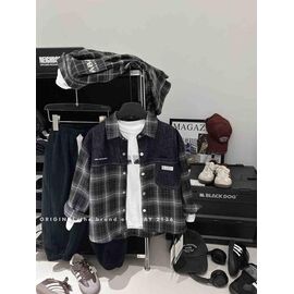 Фотография Рубашка детская тёплая на девочку 2136 black р.120-160 "Safi" недорого оптом от прямого поставщика