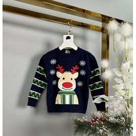 Фотография Свитер детский унисекс 24065 navy р.98-122 "Safi" недорого оптом от прямого поставщика