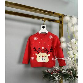 Фотография Свитер детский унисекс 244 red р.98-122 "Safi" недорого оптом от прямого поставщика
