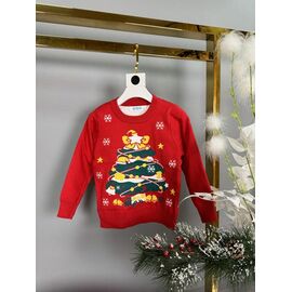 Фотография Свитер детский унисекс 686 red р.98-122 "Safi" недорого оптом от прямого поставщика