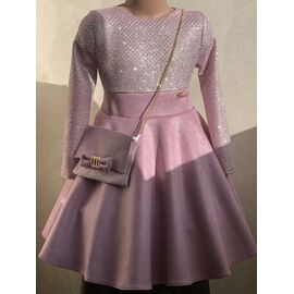 Фотография Платье детское на девочку M231 pink р.104-116 "Safi" недорого оптом от прямого поставщика