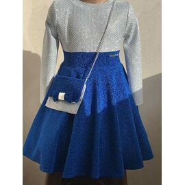 Фотография Платье детское на девочку M232 blue р.122-134 "Safi" недорого оптом от прямого поставщика