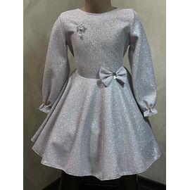 Фотография Платье детское на девочку M235 silver р.104-116 "Safi" недорого оптом от прямого поставщика