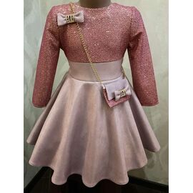 Фотография Платье детское на девочку M247 pink р.104-116 "Safi" недорого оптом от прямого поставщика