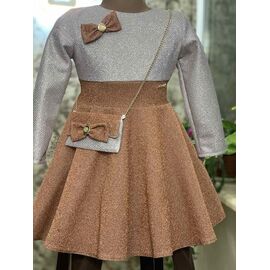 Фотография Платье детское на девочку M264 beige р.104-116 "Safi" недорого оптом от прямого поставщика