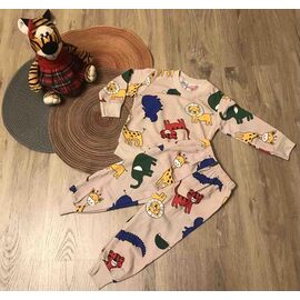 Фотография Пижама детская тёплая на мальчика M308 beige р.8-12 "Safi" недорого оптом от прямого поставщика