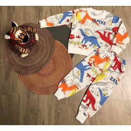 Фотография Пижама детская тёплая на мальчика M328 white р.3-7 "Safi" недорого оптом от прямого поставщика