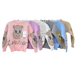 Фотография Свитер детский на девочку Y375 peach р.110-150 "Safi" недорого оптом от прямого поставщика