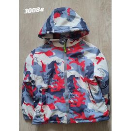 Фотография Куртка детская демисезонная на мальчика 3008 navy-red р.4-8 "Flong" недорого оптом от прямого поставщика