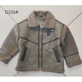 Фотография Курка детская зимняя на девочку D226 khaki р.90-130 "Flong" недорого оптом от прямого поставщика