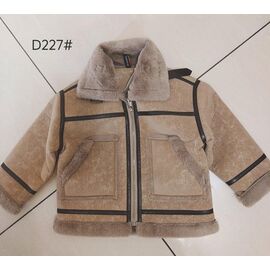 Фотография Курка детская зимняя на девочку D227 camel р.90-130 "Flong" недорого оптом от прямого поставщика
