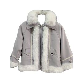 Фотография Курка детская зимняя на девочку D231 purple р.7-13 "Flong" недорого оптом от прямого поставщика