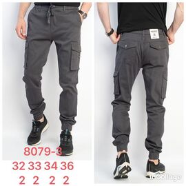 Штани чоловічі утеплені 8079-3 grey р.32-36 "Fangsida" недорого оптом від прямого постачальника