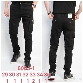Штани чоловічі утеплені 8083-1 black р.29-36 "Fangsida" недорого оптом від прямого постачальника