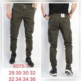 Штани чоловічі утеплені 8075-2 khaki р.29-36 "Fangsida" недорого оптом від прямого постачальника