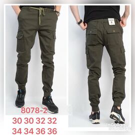 Штани чоловічі утеплені 8078-2 khaki р.30-36 "Fangsida" недорого оптом від прямого постачальника