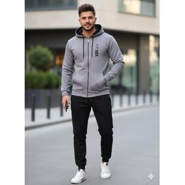 Костюм спортивний чоловічий 5733 grey р.S-2XL "Moranny" недорого оптом від прямого постачальника