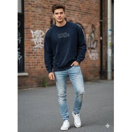 Светр чоловічий MR359 navy р.S-2XL "Moranny" недорого оптом від прямого постачальника