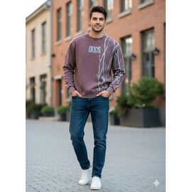 Светр чоловічий MR362 brown р.S-2XL "Moranny" недорого оптом від прямого постачальника