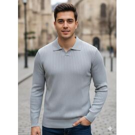 Светр чоловічий 25192 l.grey р.M-2XL "Moranny" недорого оптом від прямого постачальника