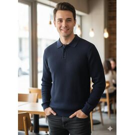 Светр чоловічий 25191 navy р.M-2XL "Moranny" недорого оптом від прямого постачальника